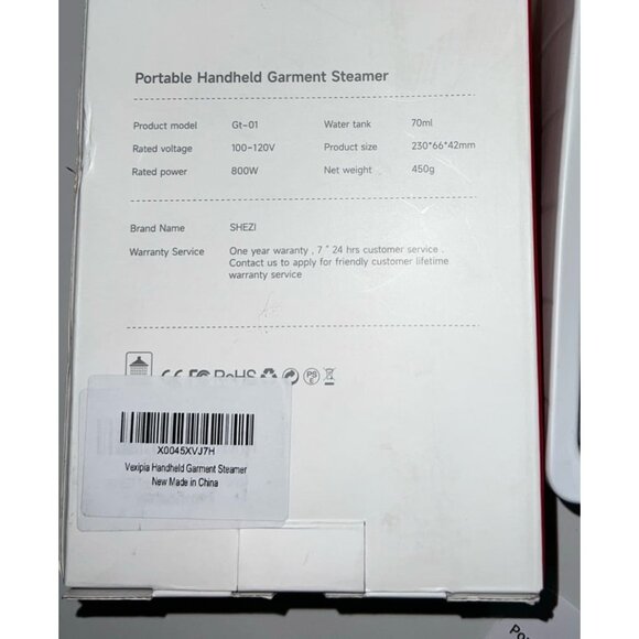 SHEZI Portable Handheld Garment Steamer - Picture 4 of 4